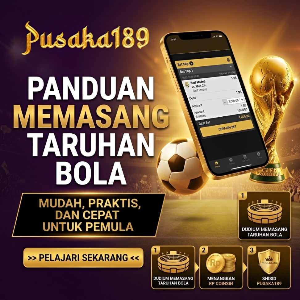 Panduan Memasang Taruhan Bola di PUSAKA189